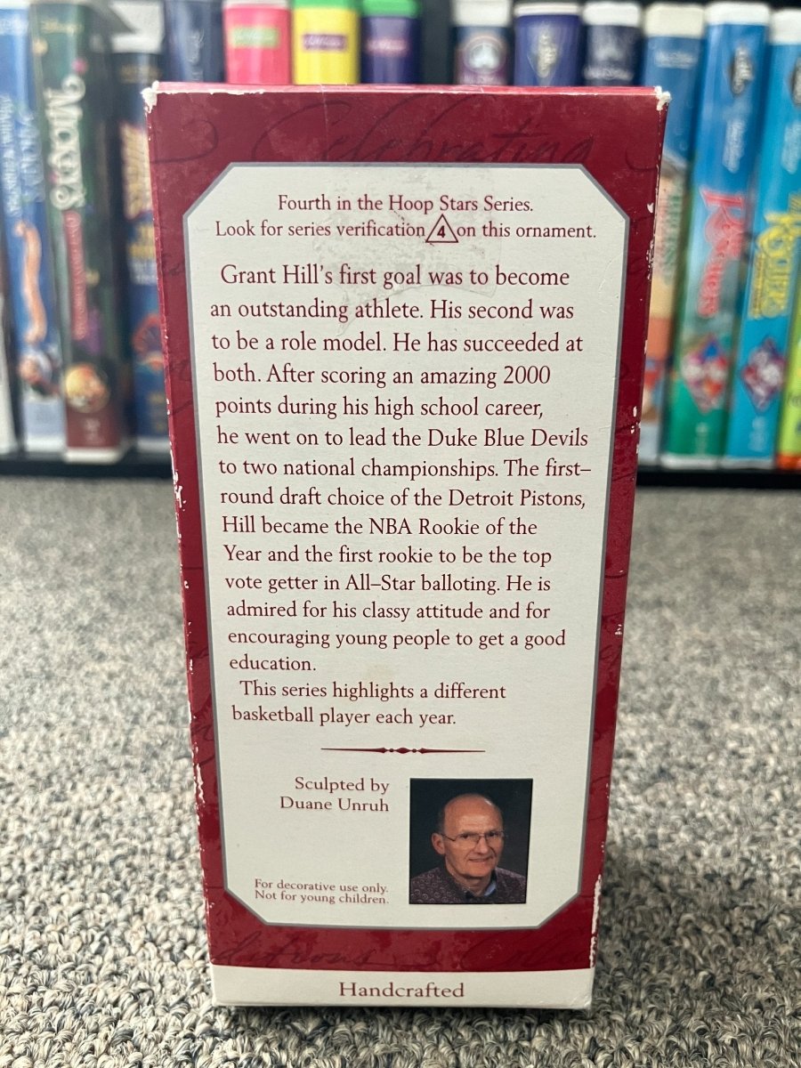 Hallmark NBA Detroit Pistons Grant Hill Ornament with trading card (1998) - Ornaments - ThrowbackBuys - The Rickstalgia Shop