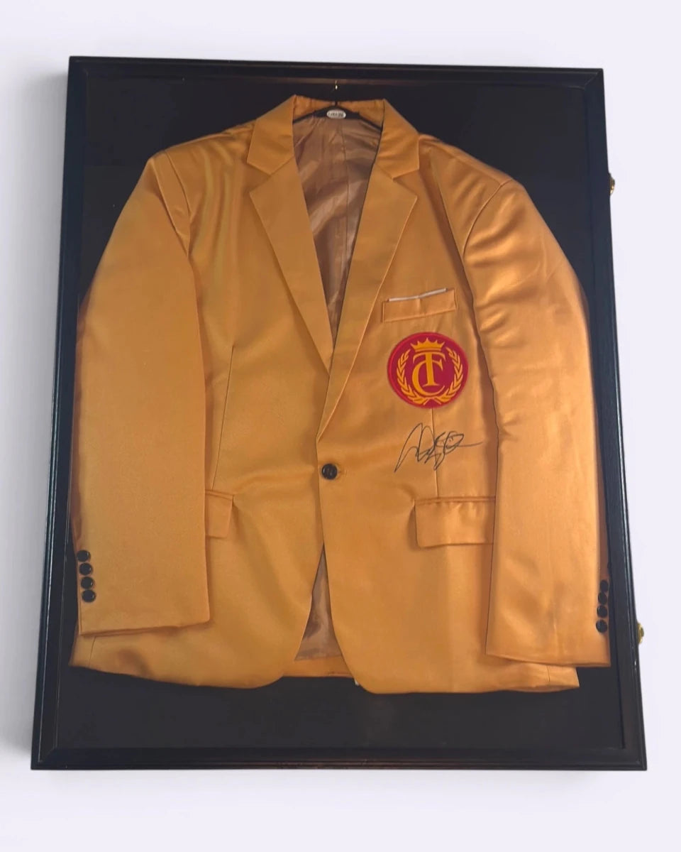 Happy Gilmore: "Gold Jacket" - Signed by Adam Sandler, w/Shadowbox, JSA Authenticated - RARE - Memorabilia - ThrowbackBuys -Only90sKidsKnow