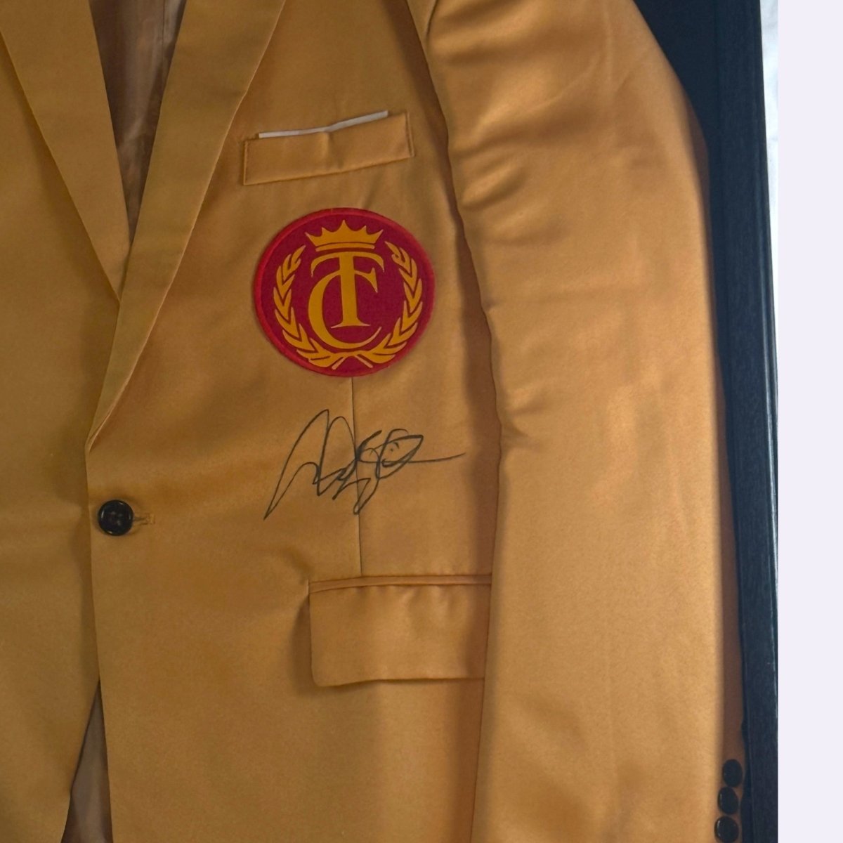 Happy Gilmore: "Gold Jacket" - Signed by Adam Sandler, w/Shadowbox, JSA Authenticated - RARE - Memorabilia - ThrowbackBuys -Only90sKidsKnow