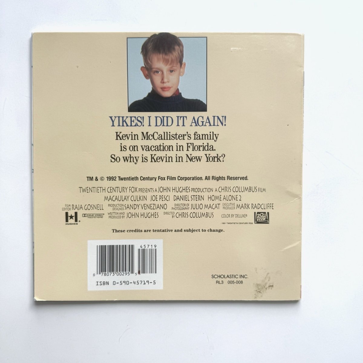 Home Alone 2 Christmas Picture Book Vintage 1992 - Books - ThrowbackBuys -NostalgicEpisodes