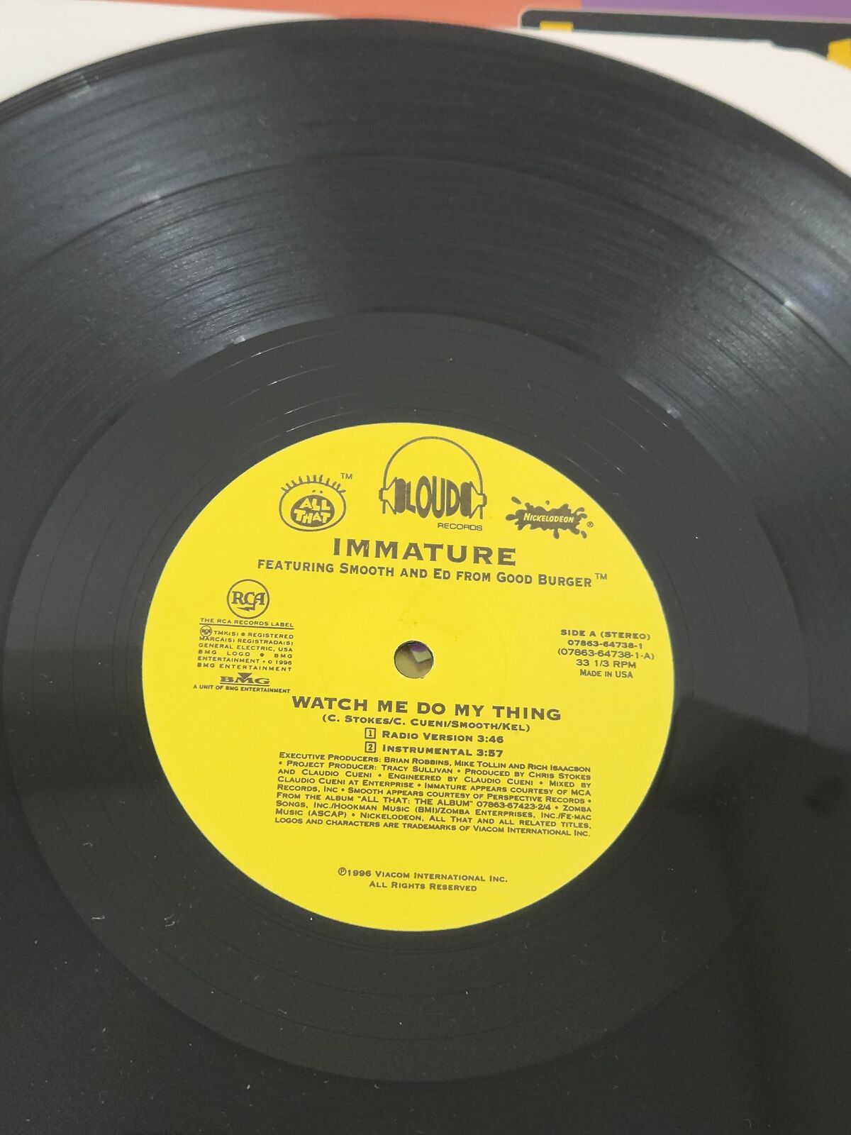 1996 - Immature Featuring Smooth And Ed From Good Burger Vinyl Record - Loud Records