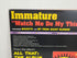 1996 - Immature Featuring Smooth And Ed From Good Burger Vinyl Record - Loud Records