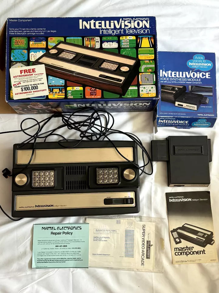 Intellivision Console + Intellivison Voice IN BOX! For Parts or Repair