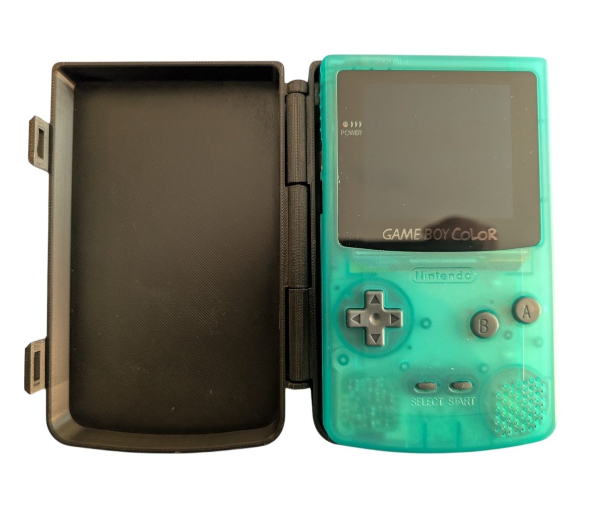 IPS Screen/USB-C Gameboy Color w/ Reproduction Pokemon Gold - See through green shell w/ black buttons - Video Games - ThrowbackBuys -Slaqr Retro Gaming & Collectibles