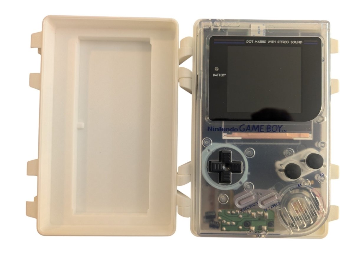 IPS Screen/USB-C Gameboy DMG-01 w/ Reproduction Pokemon Green - Clear Shell - Video Games - ThrowbackBuys -Slaqr Retro Gaming & Collectibles