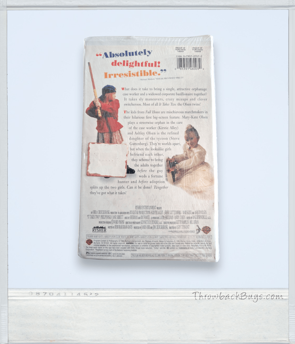 It Takes Two (Clamshell), VHS - 1995 - Sealed - VHS - ThrowbackBuys - Slaqr Retro Gaming & Collectibles