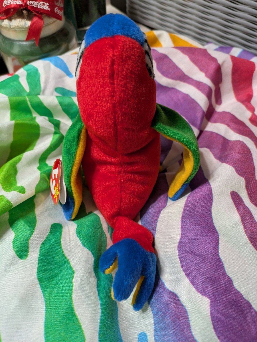 Jabber the Parrot Ty Beanie Baby 1998 Bean Plush - Plushies - ThrowbackBuys - Furby Queen