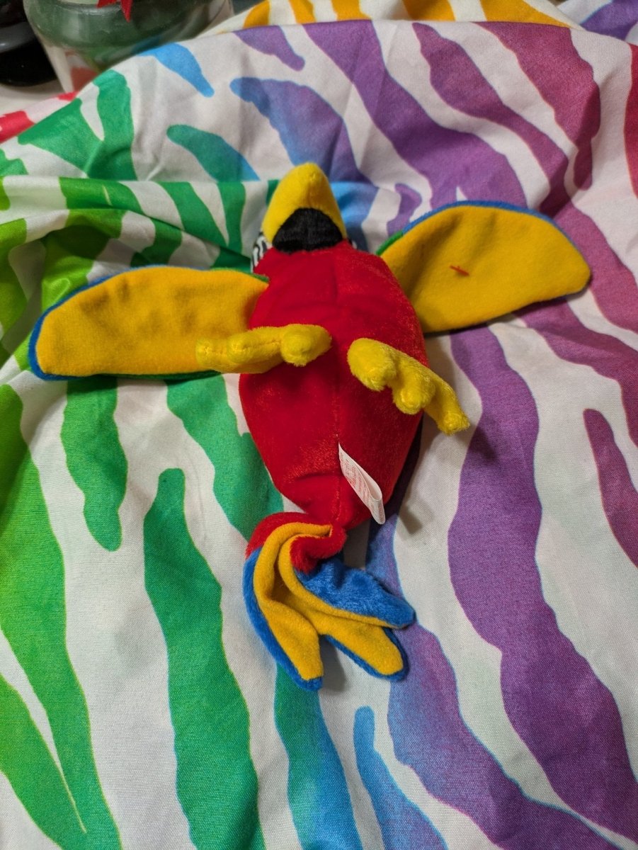 Jabber the Parrot Ty Beanie Baby 1998 Bean Plush - Plushies - ThrowbackBuys - Furby Queen