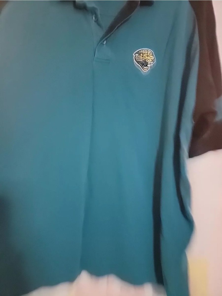 Jacksonville Jaguars Vintage Logo Teal Golf Polo Shirt Men's Size XL Embroidered - Shirts - ThrowbackBuys - Amanda's Awesome Finds
