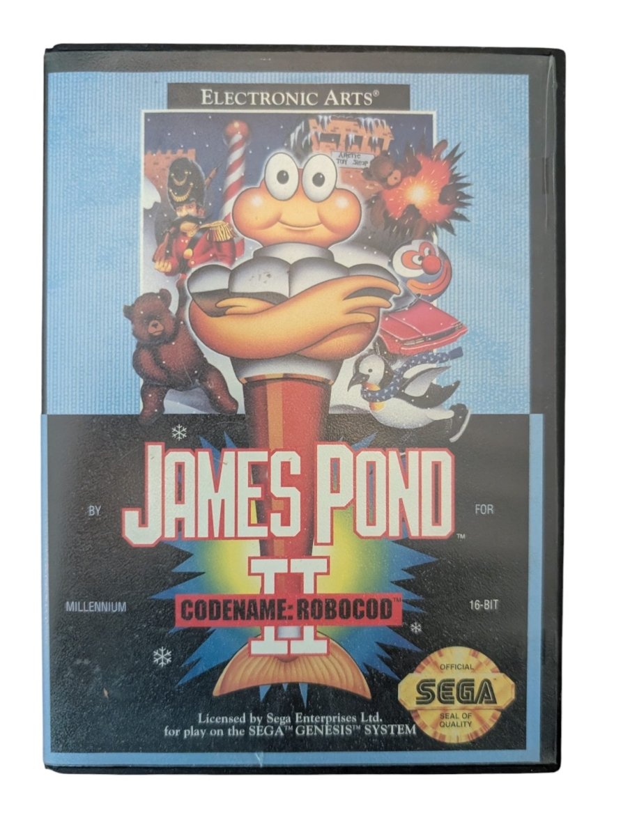 James Pond II: Codename: Robocod - SEGA Genesis - (1991) - No Manual - Video Games - ThrowbackBuys -Slaqr Retro Gaming & Collectibles