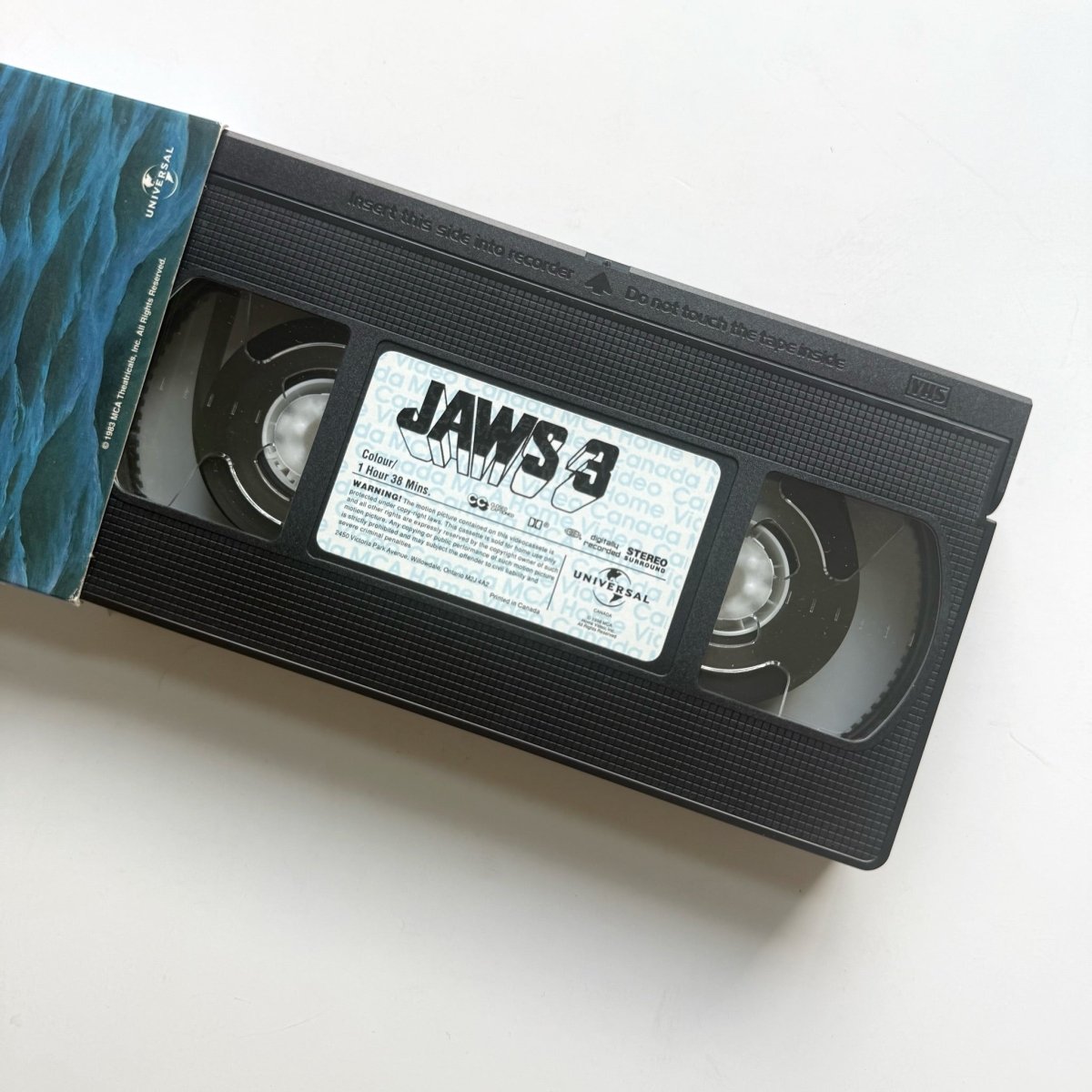 Jaws 1 2 and 3 VHS Tapes Movies - VHS - ThrowbackBuys -NostalgicEpisodes