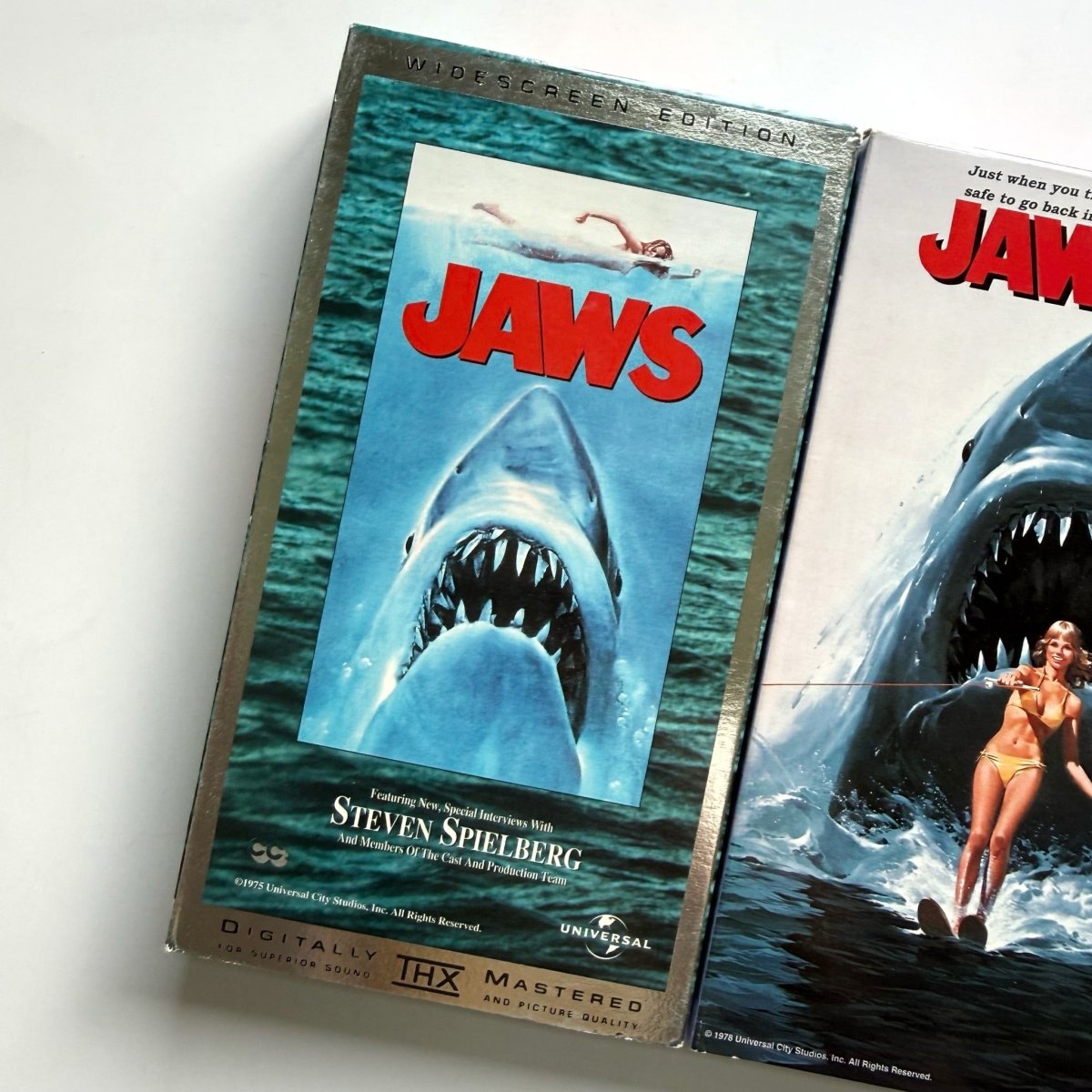 Jaws 1 2 and 3 VHS Tapes Movies - VHS - ThrowbackBuys -NostalgicEpisodes