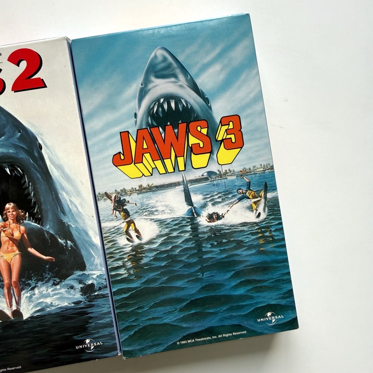 Jaws 1 2 and 3 VHS Tapes Movies - VHS - ThrowbackBuys -NostalgicEpisodes