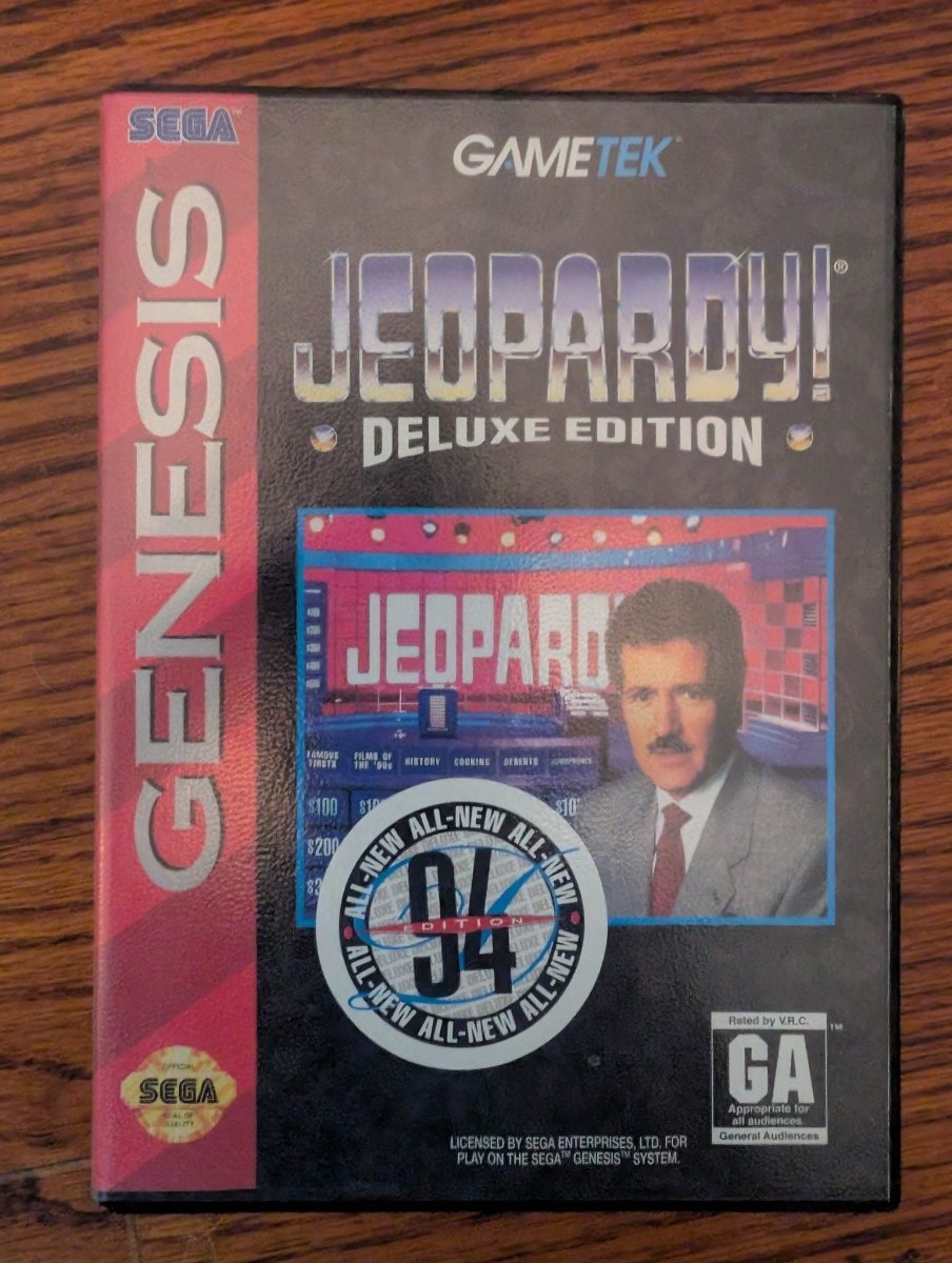 Jeopardy Deluxe Edition - SEGA Genesis - (1994) - Complete in Box - Video Games - ThrowbackBuys -Slaqr Retro Gaming & Collectibles