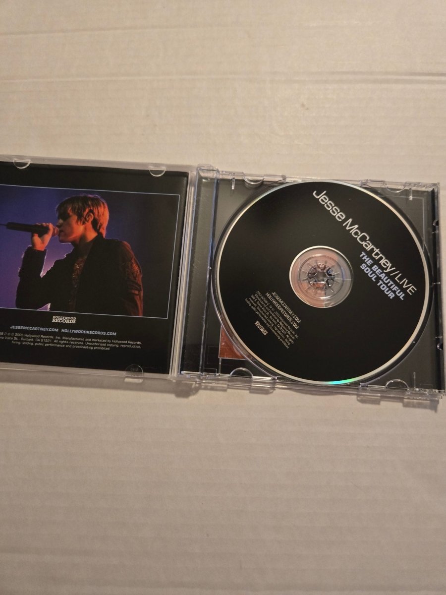 Jesse McCartney The Beautiful Soul Tour Live CD - CDs - ThrowbackBuys -Amanda's Awesome Finds