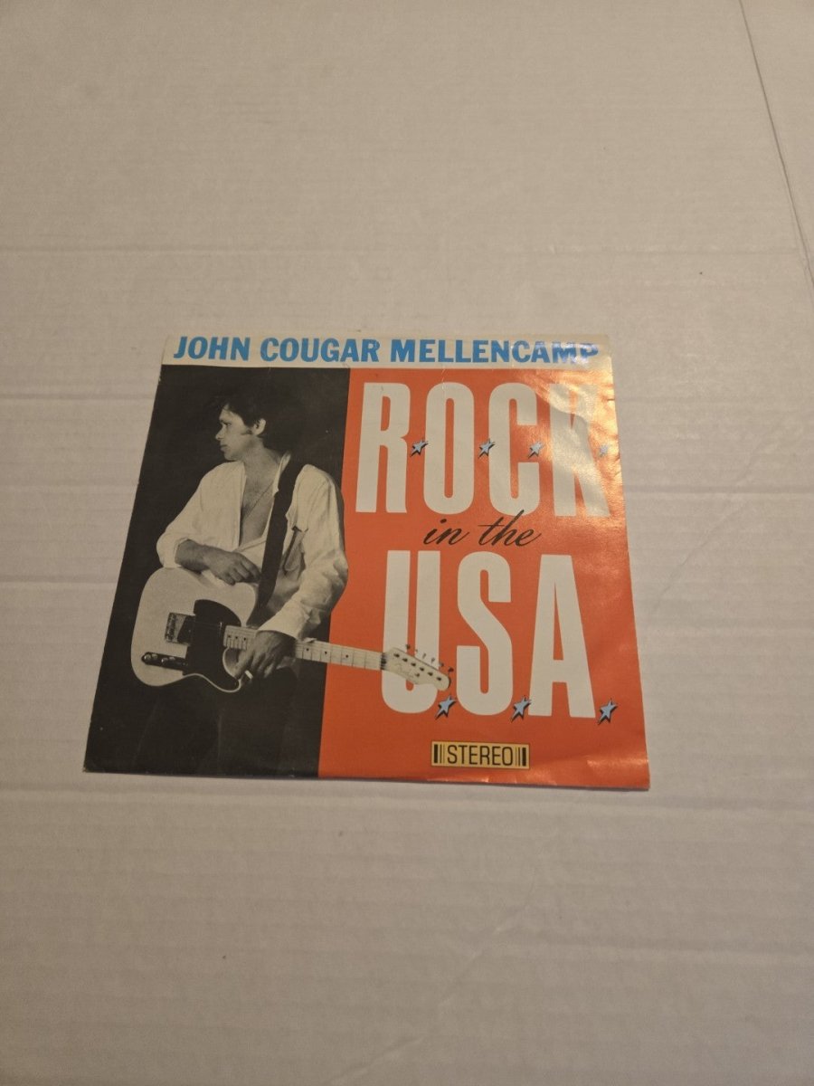John Cougar Mellencamp ROCK In The USA 45 RPM Vinyl Record - Vinyl - ThrowbackBuys - Amanda's Awesome Finds
