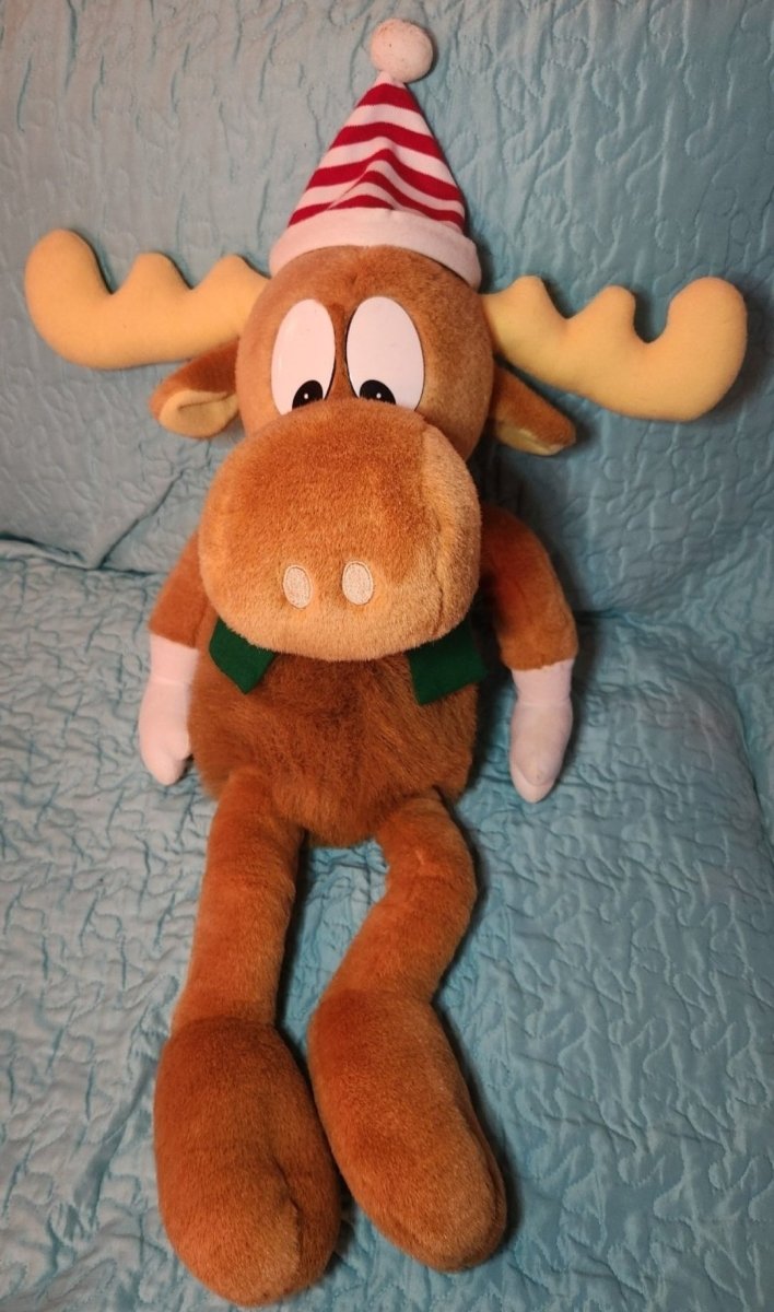 Jumbo Christmas Bullwinkle Plush 1996 - Collectible Toys - ThrowbackBuys - Forevertreasuresthrift