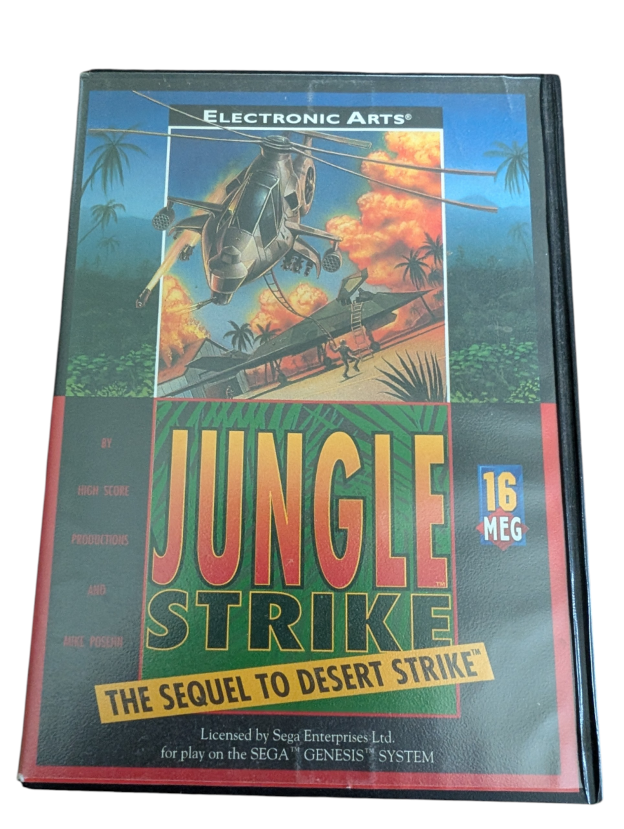 Jungle Strike - COMPLETE IN BOX (CIB) (1993) - Sega Genesis - Tested/Works - Video Games - ThrowbackBuys - Slaqr Retro Gaming & Collectibles