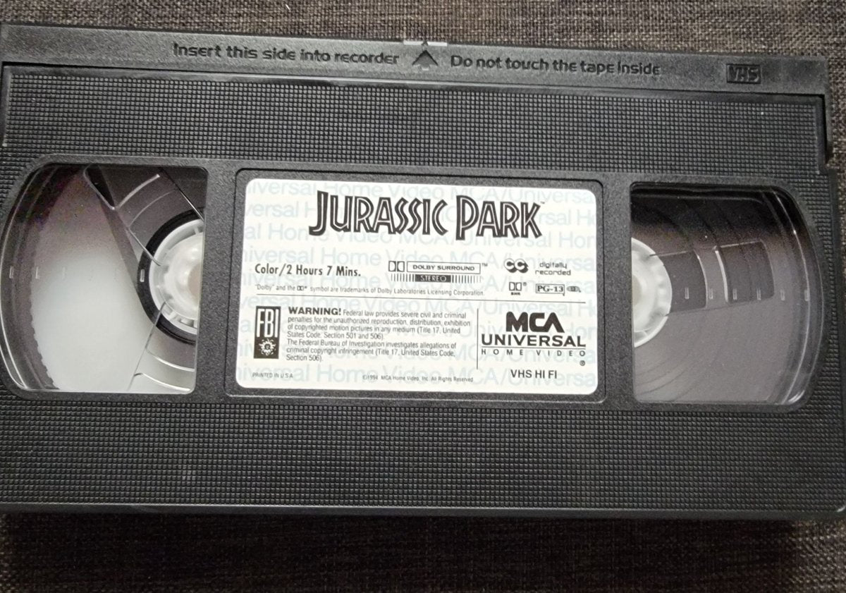 Jurassic Park VHS Tape - VHS - ThrowbackBuys - Amanda's Awesome Finds