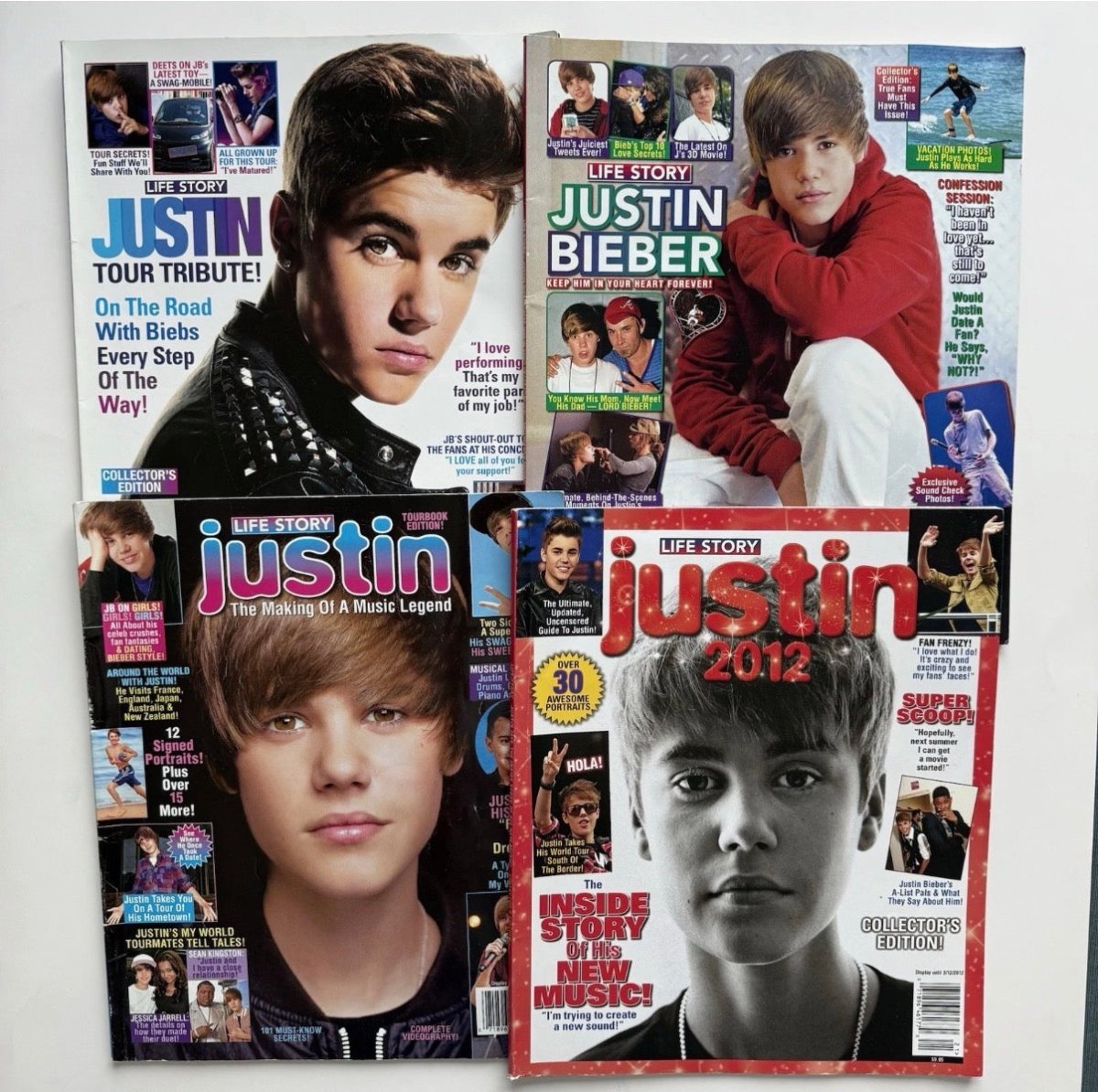 Justin Bieber Life Story Magazine Lot of 4 - Magazines - ThrowbackBuys - Nostalgicepisodes