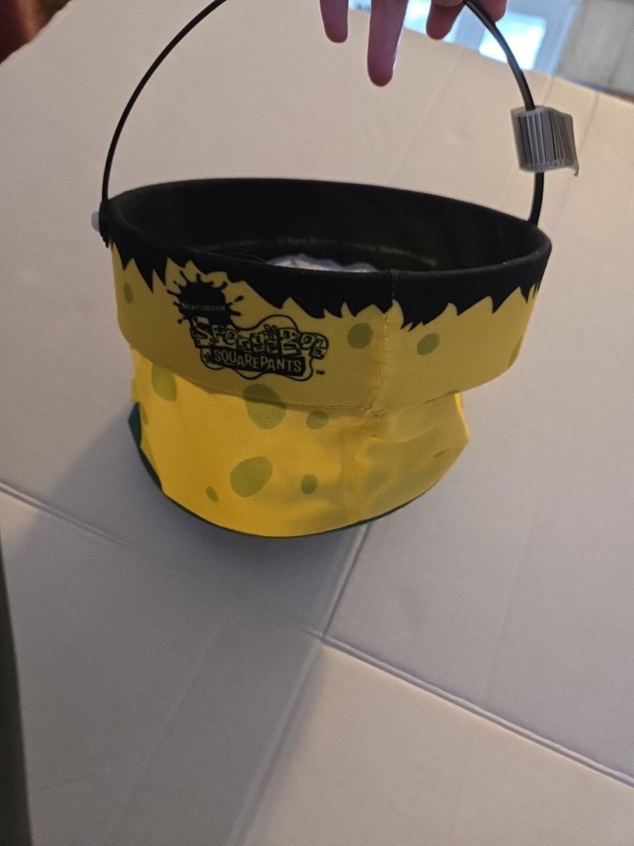 Kelloggs Cereal SpongeBob SquarePants Collapsible Halloween Candy Bucket - Bag - ThrowbackBuys - Amanda's Awesome Finds