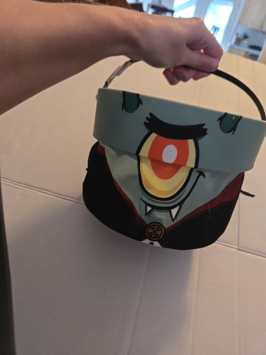 Kelloggs SpongeBob SquarePants Plankton Collapsible Halloween Candy Bucket - Bag - ThrowbackBuys - Amanda's Awesome Finds