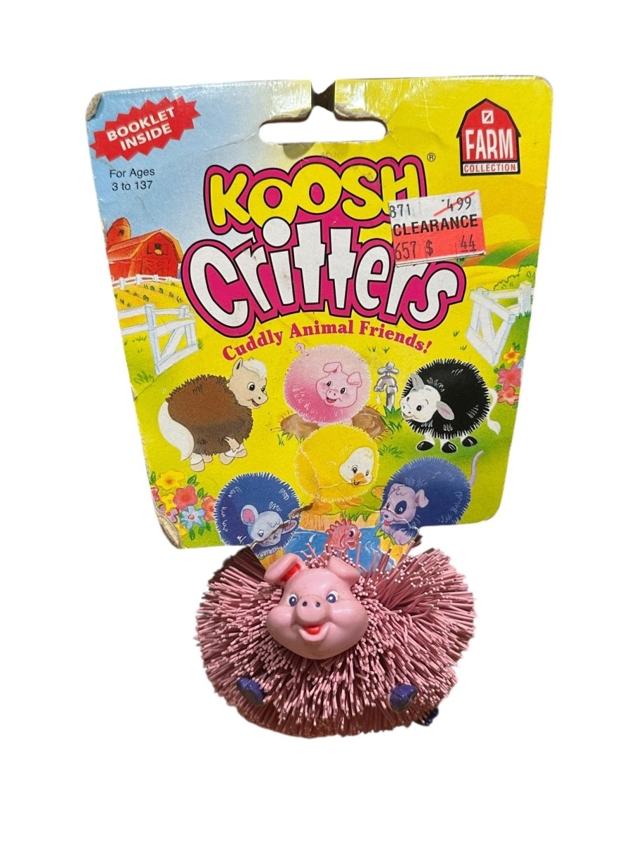 Koosh Critter piglet from the Farm Collection - 1993 - Action Figures & Collectibles - ThrowbackBuys - Abunnysvintageco
