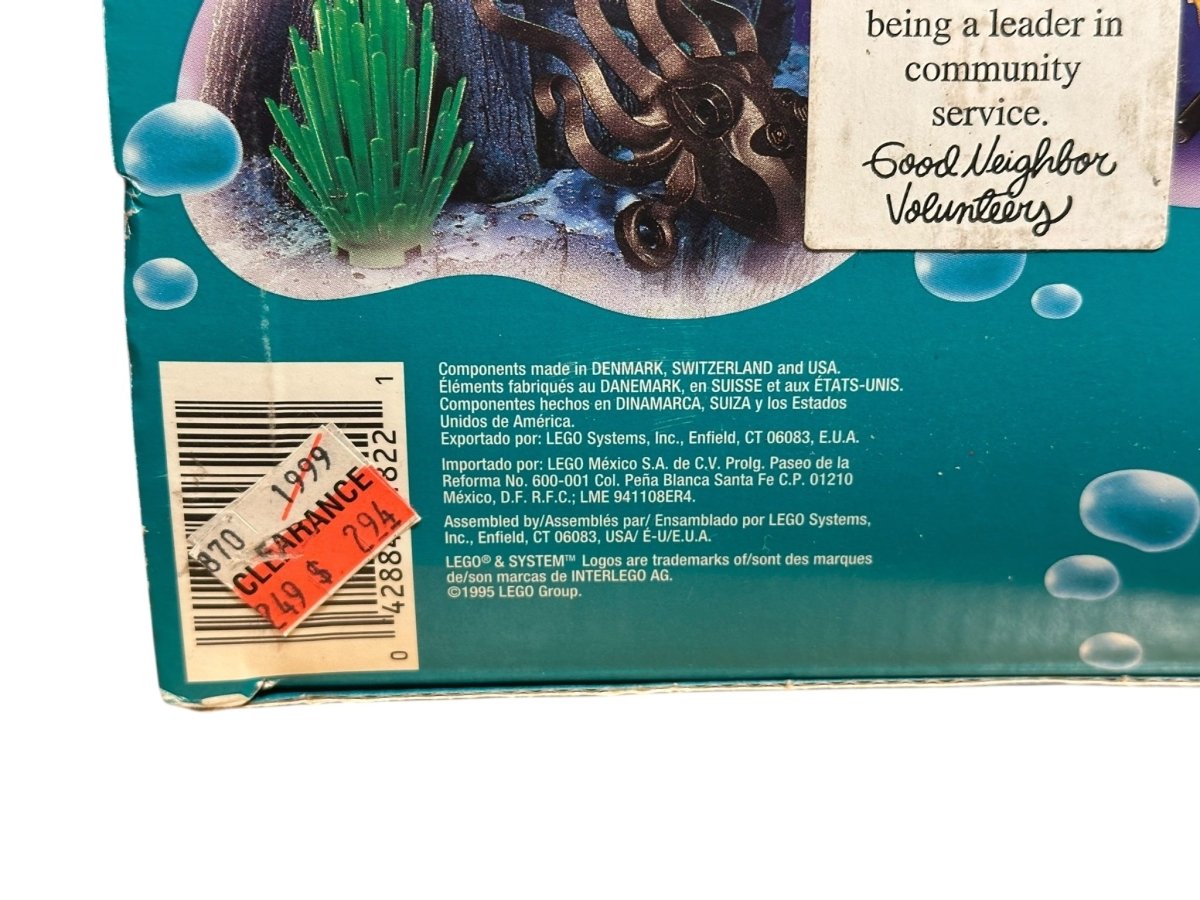 LEGO 1822 Aquazone Sea Claw 7 Aquanauts 183 pieces - 1995 - Action Figures & Collectibles - ThrowbackBuys - Abunnysvintageco