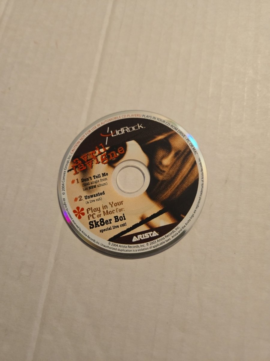 LidRock Sbarro Avril Lavigne Mini CD - CDs - ThrowbackBuys - Amanda's Awesome Finds