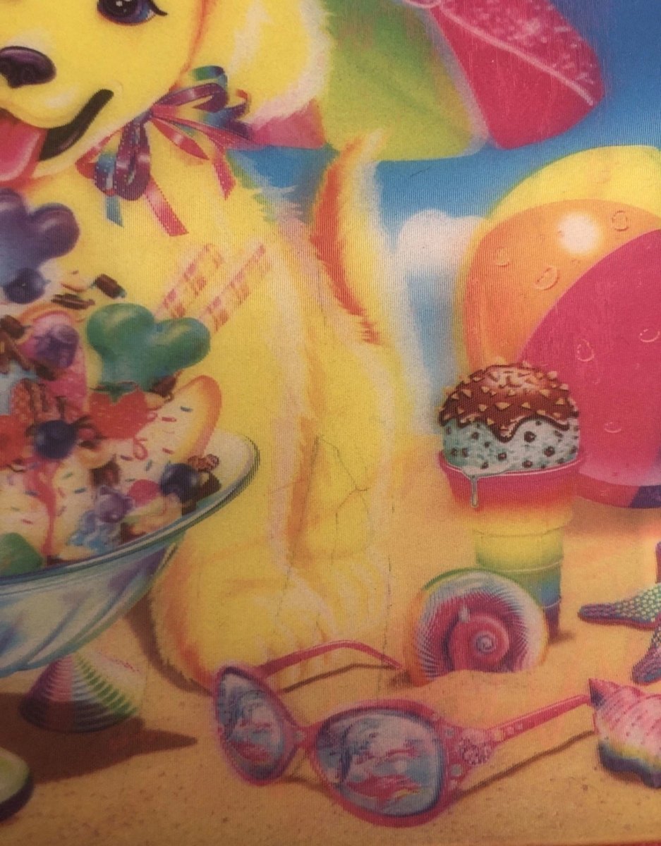 Lisa Frank Casey & Candy Pencil Pals Case Bag 3 Ring Zipper Pouch Puppy Dog - Paper Goods - ThrowbackBuys - Abunnysvintageco