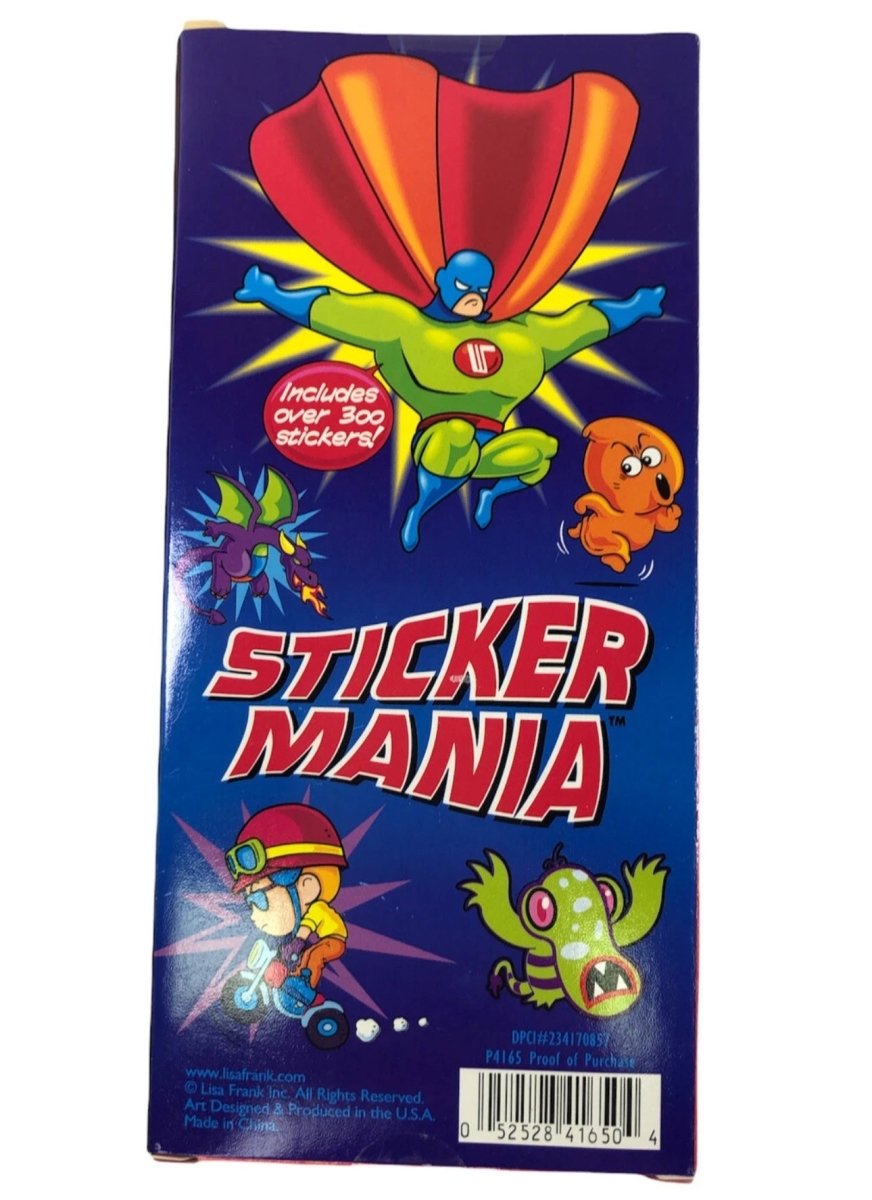 Lisa Frank Vintage Stickers Sticker Mania NOS 300+ New Sealed - Paper Goods - ThrowbackBuys - Abunnysvintageco