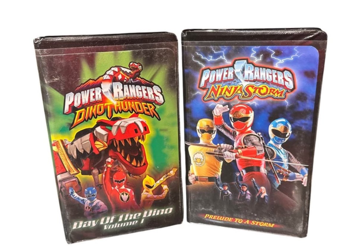 lot of 6 Power Rangers VHS - Lion Heart, Turbo , Day Of The Dino, End Of Time - VHS - ThrowbackBuys - Abunnysvintageco