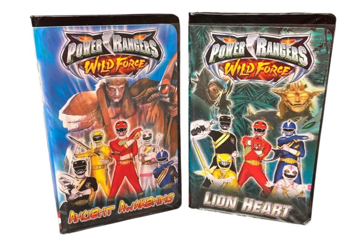 lot of 6 Power Rangers VHS - Lion Heart, Turbo , Day Of The Dino, End Of Time - VHS - ThrowbackBuys - Abunnysvintageco