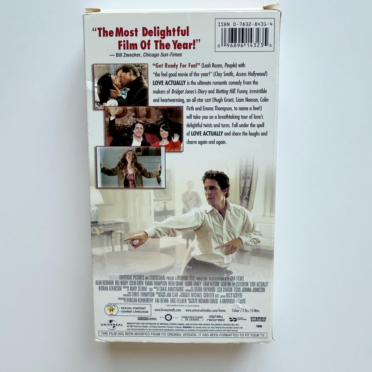 Love Actually VHS 2004 Christmas - Movies - ThrowbackBuys - NostalgicEpisodes