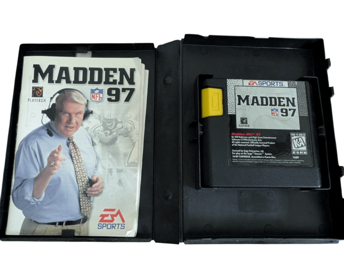 Madden '97 - COMPLETE IN BOX (CIB) (1996) - Sega Genesis - Tested/Works - Video Games - ThrowbackBuys - Slaqr Retro Gaming & Collectibles