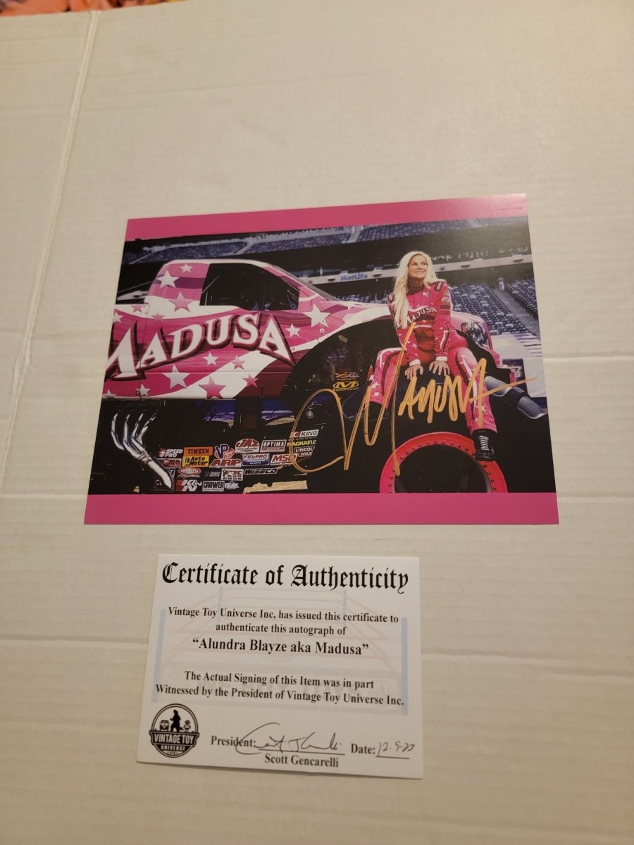 Madusa Autographed Photo with COA - Paper Goods - ThrowbackBuys - Amanda's Awesome Finds