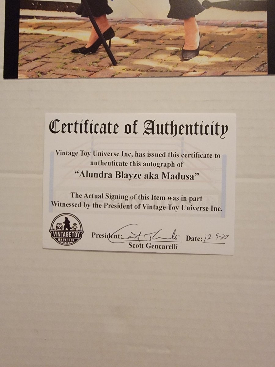 Madusa Crown Autographed Photo with COA - Paper Goods - ThrowbackBuys - Amanda's Awesome Finds