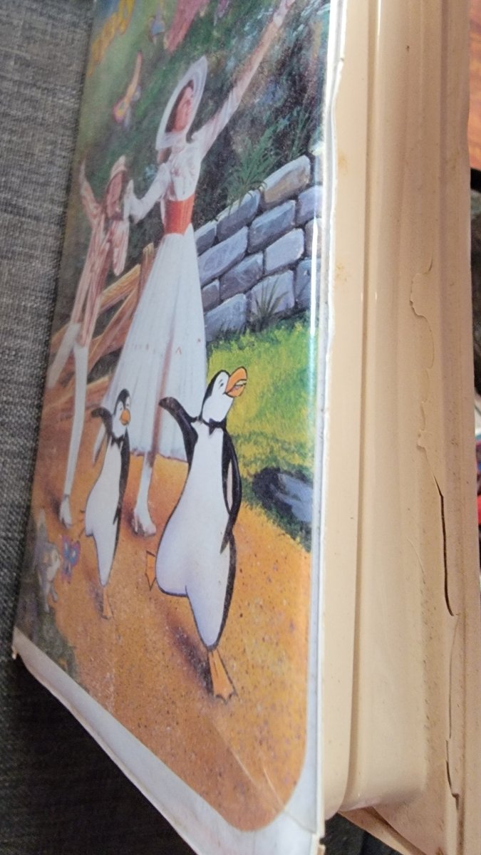 Mary Poppins VHS Tape Damaged Clamshell - VHS - ThrowbackBuys - Amanda's Awesome Finds