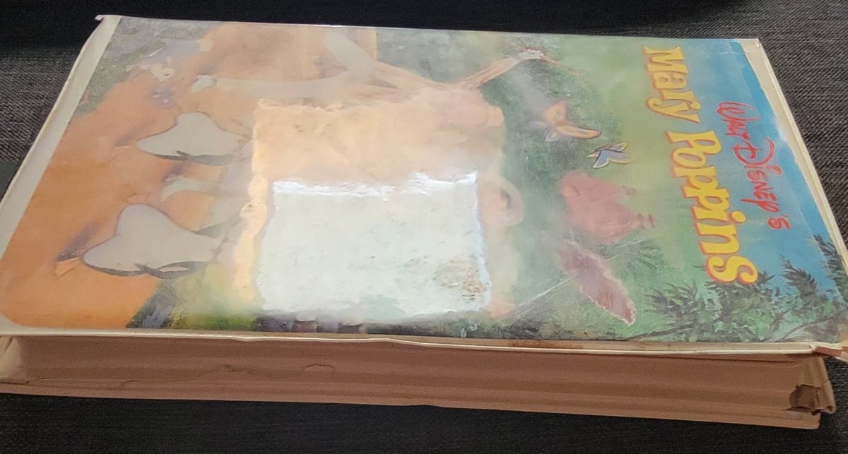 Mary Poppins VHS Tape Damaged Clamshell - VHS - ThrowbackBuys - Amanda's Awesome Finds