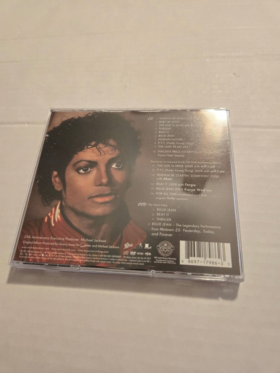 Michael Jackson Thriller 25th Anniversary 2 Disc CD/DVD Set - CDs - ThrowbackBuys -Amanda's Awesome Finds