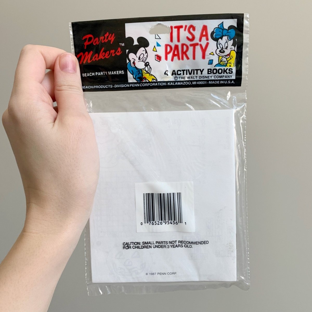 Mickey Mouse It's a Party Activity Book Favours Vintage New - Memorabilia - ThrowbackBuys - NostalgicEpisodes