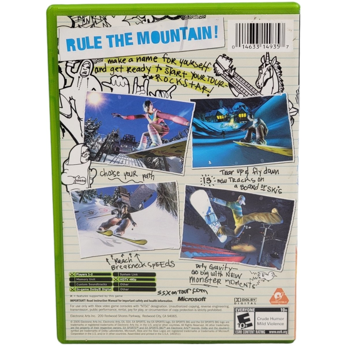 Microsoft Xbox SSX on Tour Game 2005 - Video Games - ThrowbackBuys - A N E 1 Stop Shop