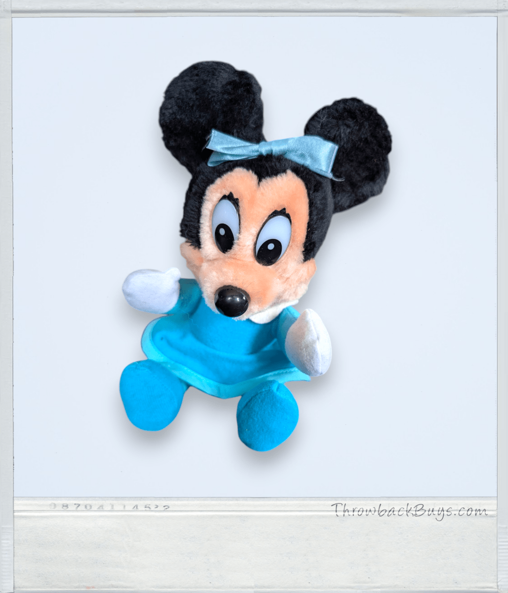 Minnie Mouse Plush from Disney Mickey's Christmas Carol - 6" - 1980s - Collectible Toys - ThrowbackBuys - Slaqr Retro Gaming & Collectibles