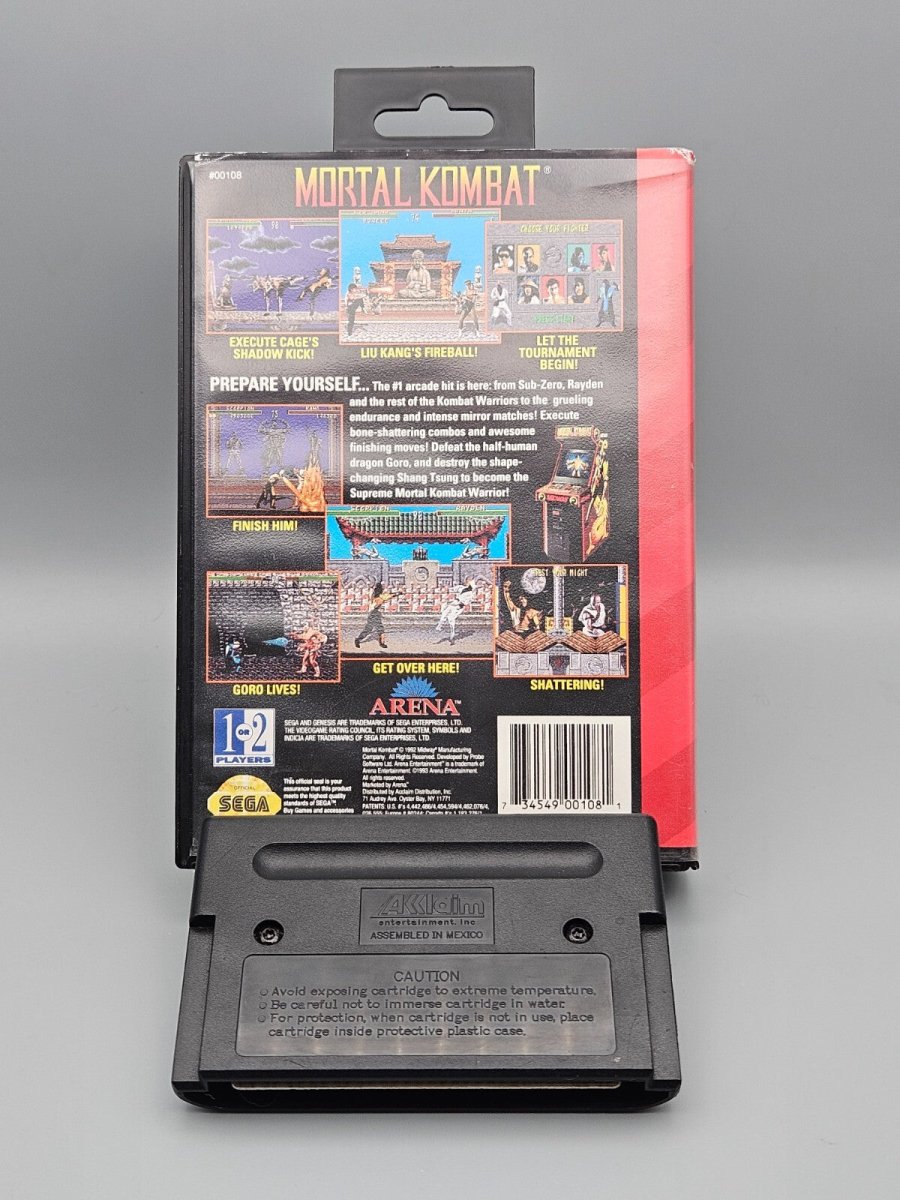 Mortal Kombat Sega Genesis No Manual Tested Arena - Video Games - ThrowbackBuys - Pinnaclecollectibles