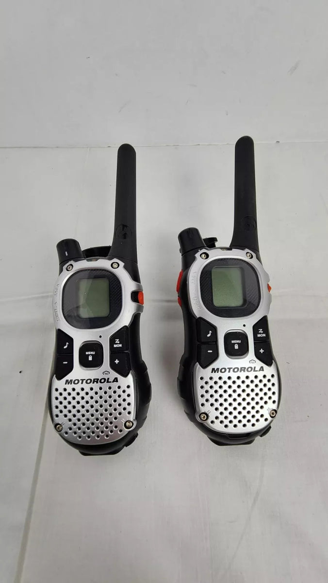 Motorola Talkeabout 2 - Way Radio Set of 2 w/ Clips - Tested, Silver - Portable Audio - ThrowbackBuys - ResellerDoor