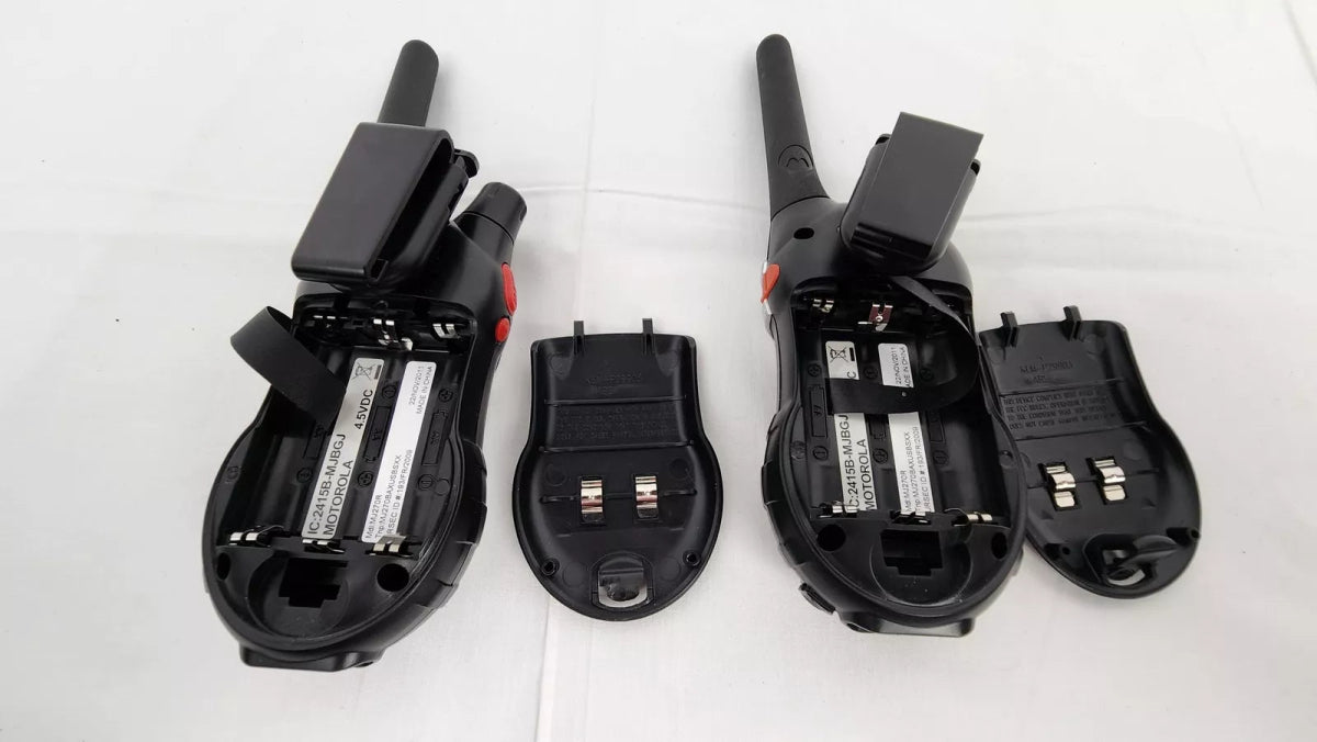 Motorola Talkeabout 2 - Way Radio Set of 2 w/ Clips - Tested, Silver - Portable Audio - ThrowbackBuys - ResellerDoor