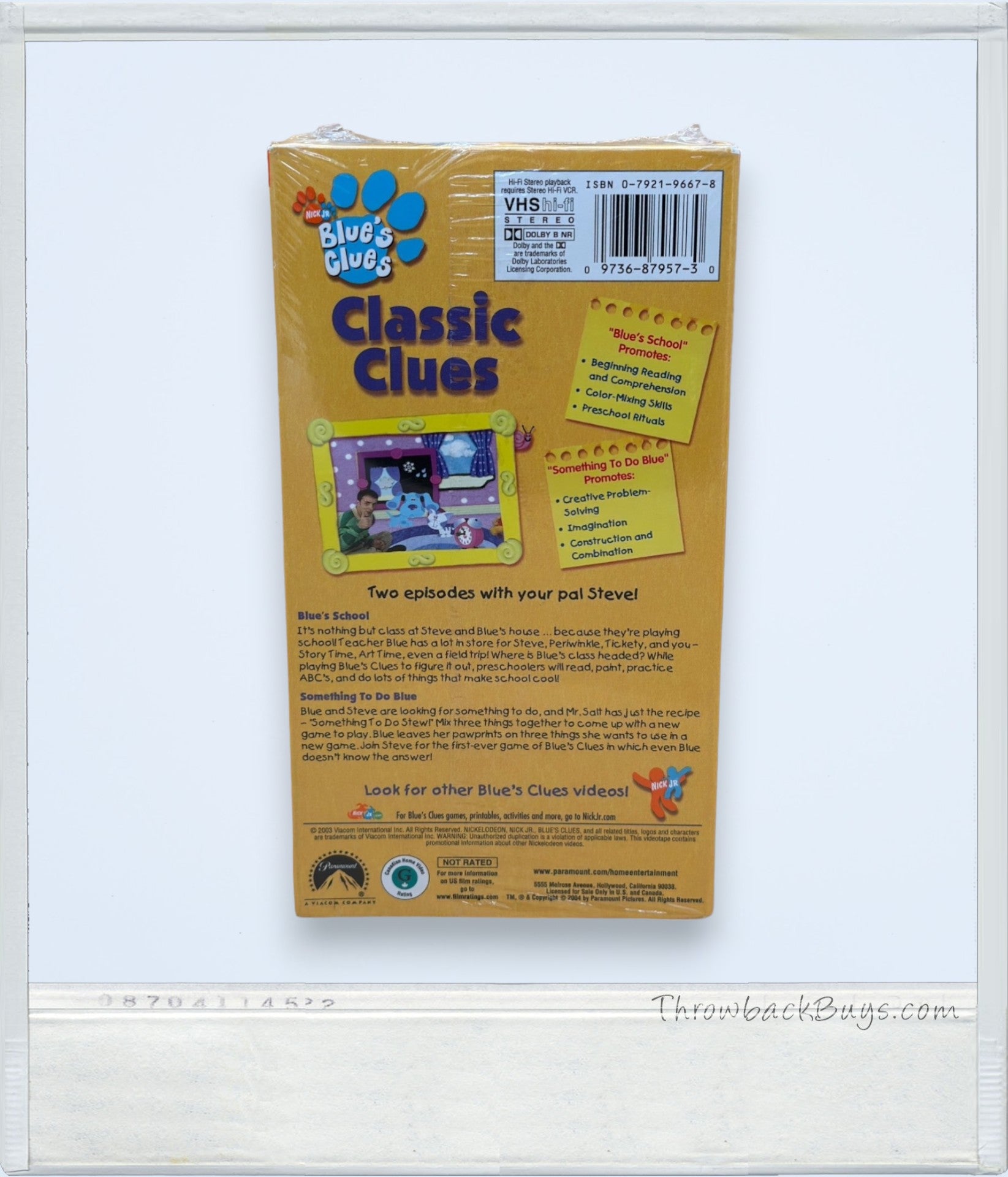 2004 - Nick Jr's Blue's Clues: Classic Clues VHS VHS