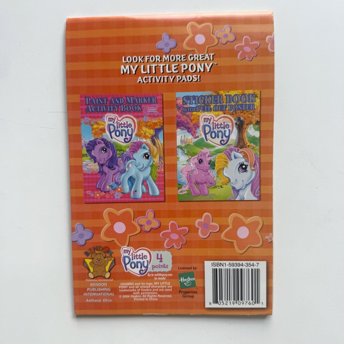 My Little Pony Coloring and Activity Pad 2004 - Books - ThrowbackBuys -NostalgicEpisodes