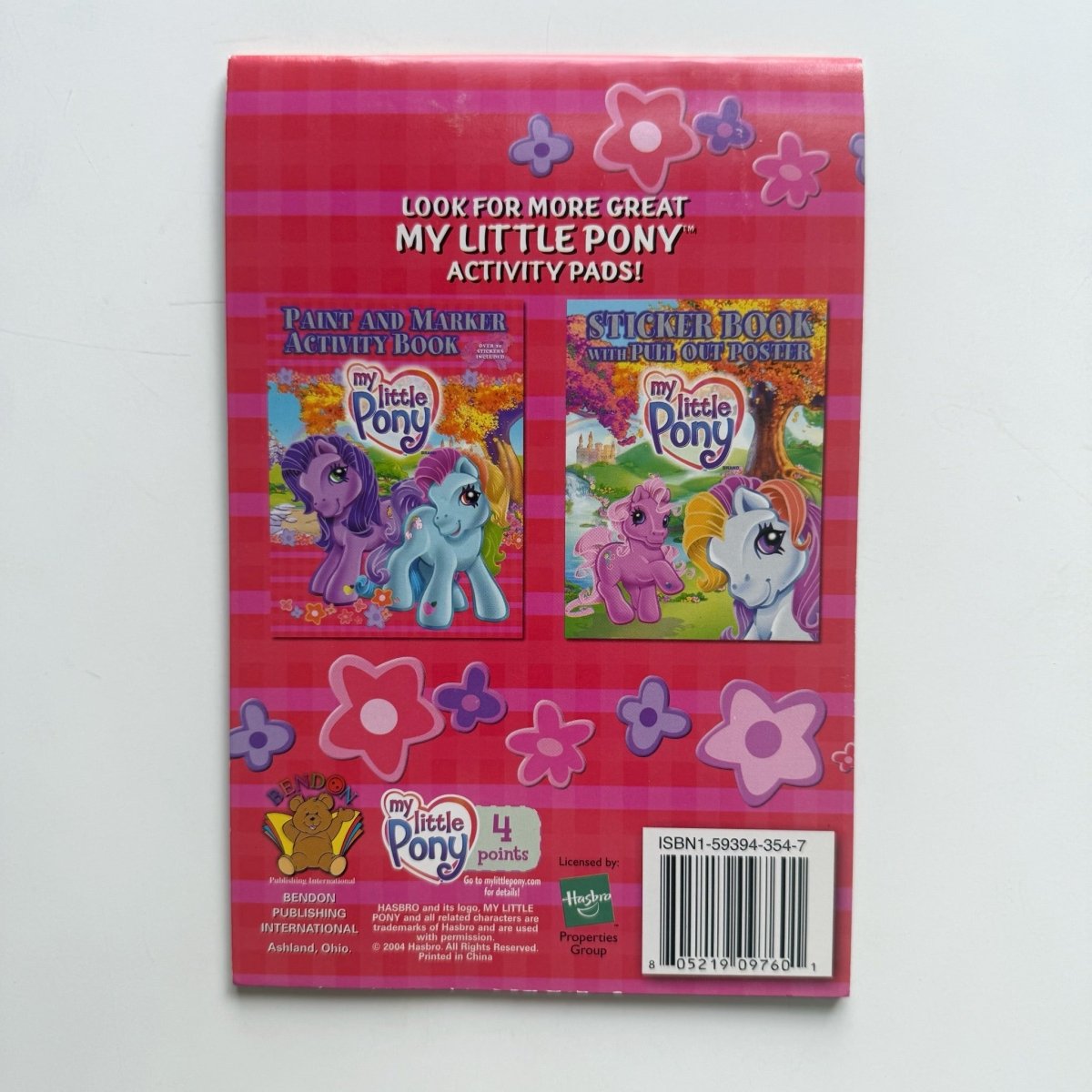 My Little Pony Coloring and Activity Pad 2004 - Books - ThrowbackBuys -NostalgicEpisodes