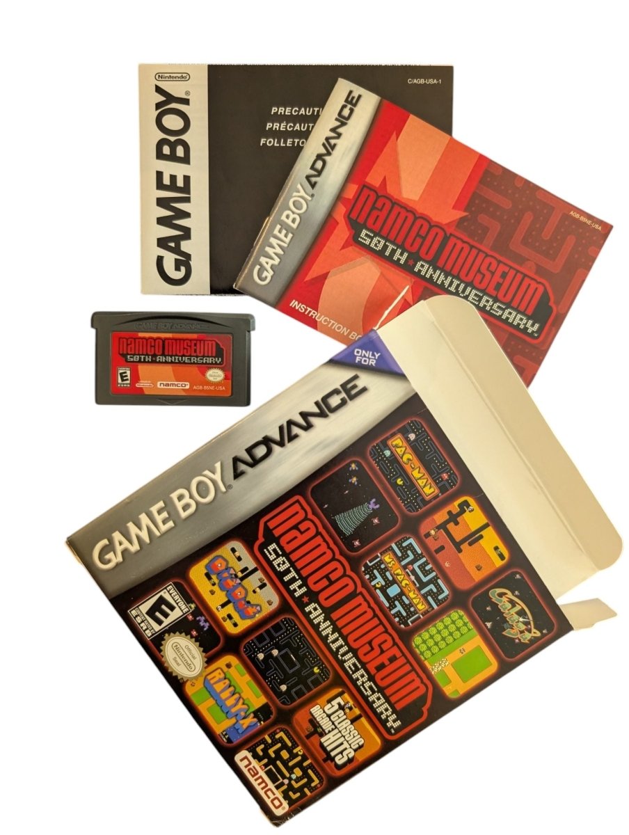 Namco Museum 50th Anniversary - Complete in Box (CIB) - Gameboy Advance - (2005) - Video Games - ThrowbackBuys -Slaqr Retro Gaming & Collectibles
